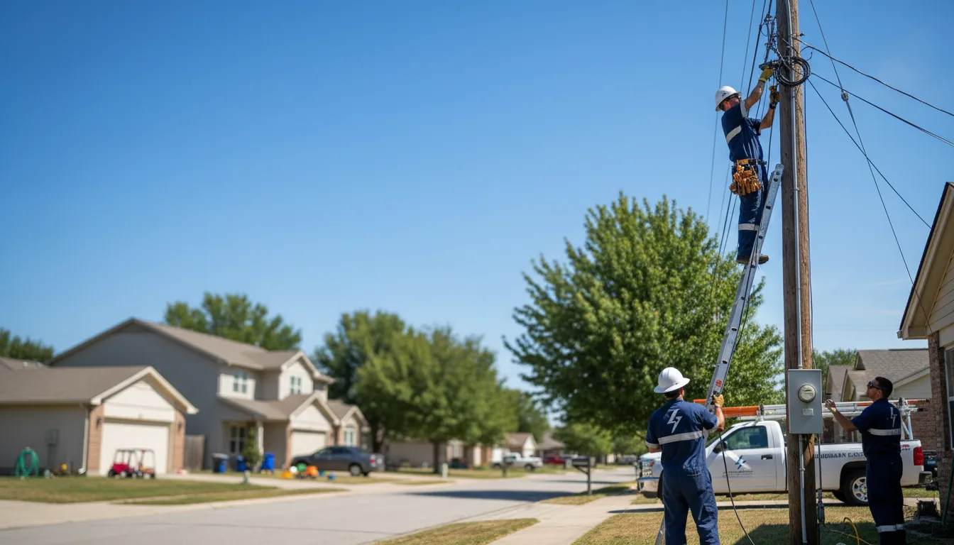 Residential electrician providing installation services in Prairie City, SD